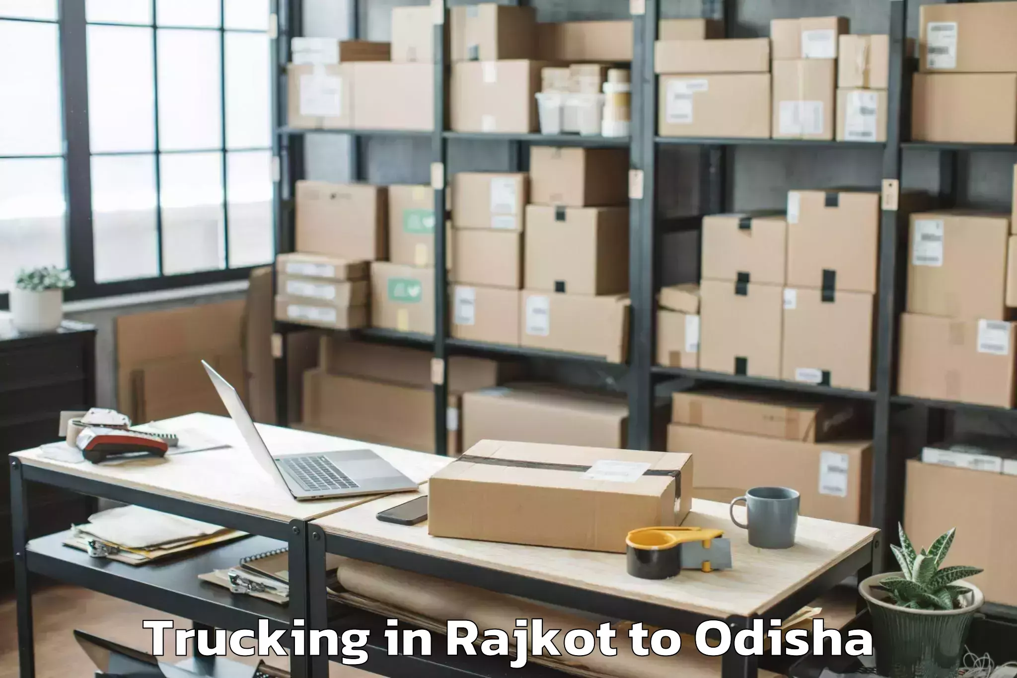 Affordable Rajkot to Khordha Trucking